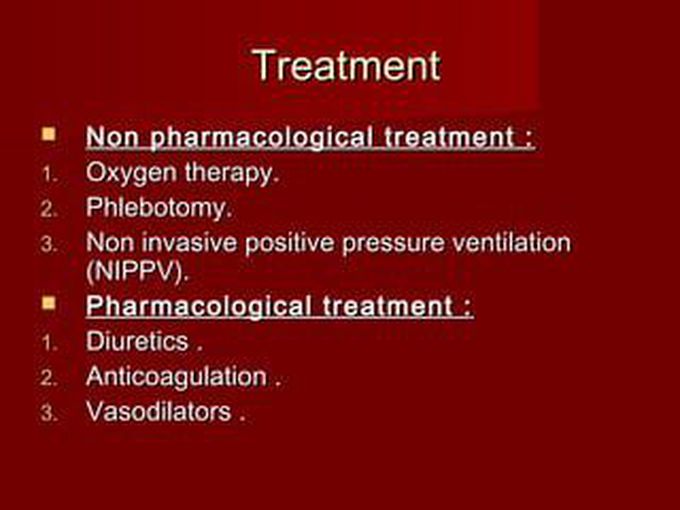 Treatment for Cor pulmonale