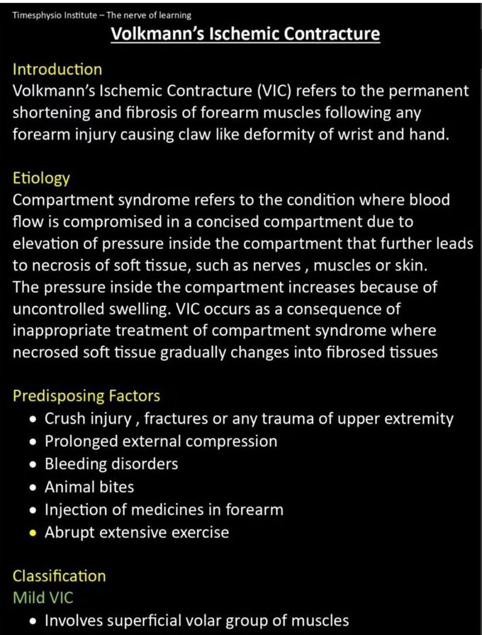 Volkmann's Ischemic Contracture I